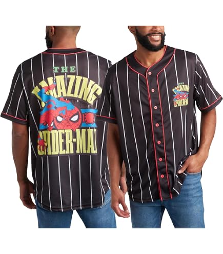 Marvel Men's Spiderman Classic The Baseball Spider Short Sleeve